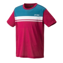 Yonex Sport-Tshirt Crew Neck Stripes 2023 rot Herren